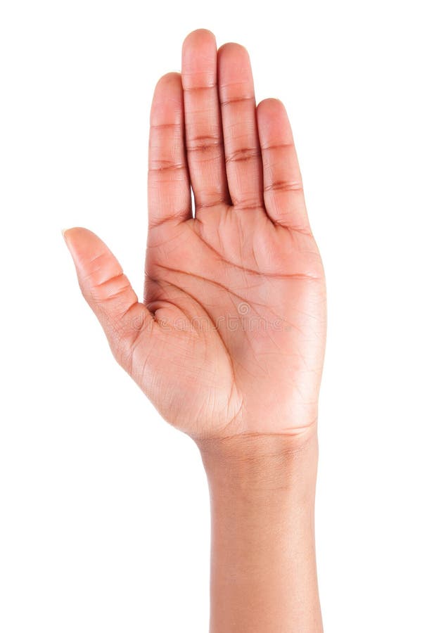 Mano afroamericana della donna su fotografia stock Mano afroamericana della donna su fotografia stock