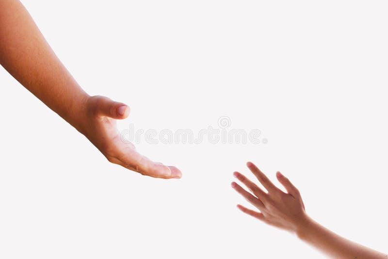 Mano amica stesa per salvezza su fondo tonificato isolato fotografie stock Mano amica stesa per salvezza su fondo tonificato isolato fotografie stock