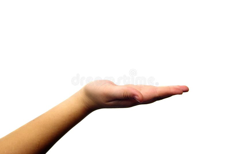 Mano aperta fotografie stock Mano aperta fotografie stock