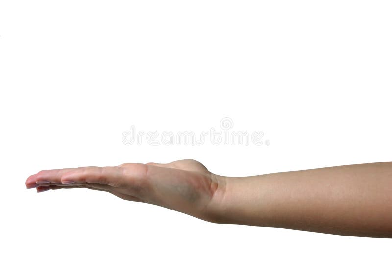 Mano che tiene oggetto invisibile fotografia stock libera da diritti Mano che tiene oggetto invisibile fotografia stock libera da diritti