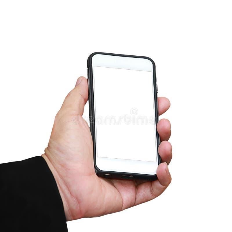 Mano Che Tiene Telefono Mobile Immagine Stock Immagine di