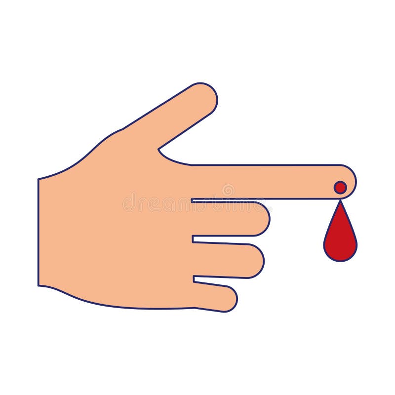 Mano con gota de sangre ilustración del vector. Ilustración de caridad - 141304855 Mano con gota de sangre ilustración del vector. Ilustración de caridad - 141304855