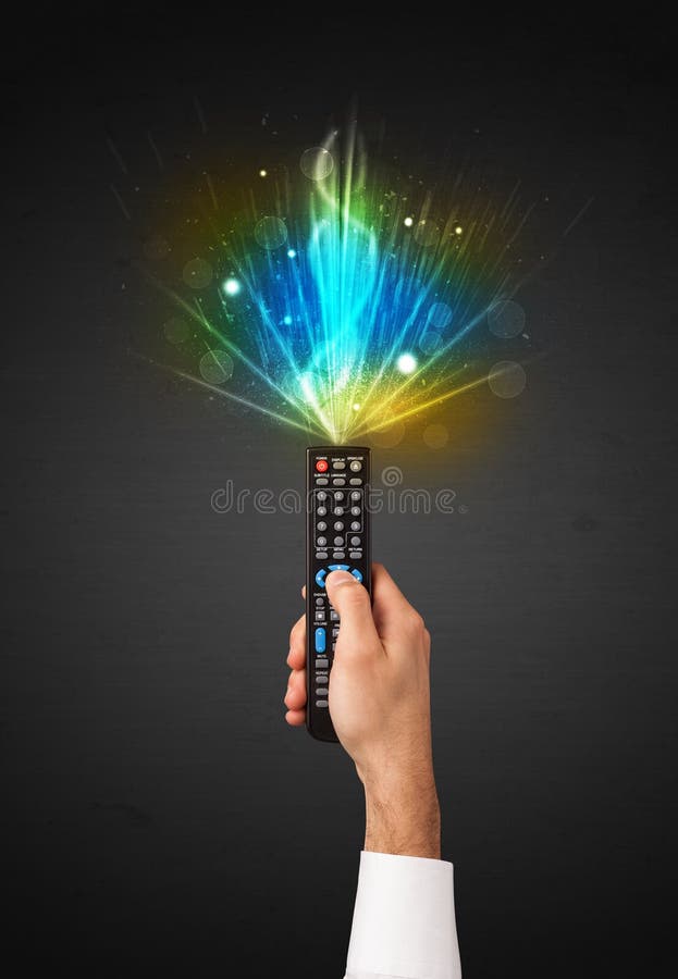 Mano con il segnale telecomandato ed esplosivo immagini stock Mano con il segnale telecomandato ed esplosivo immagini stock