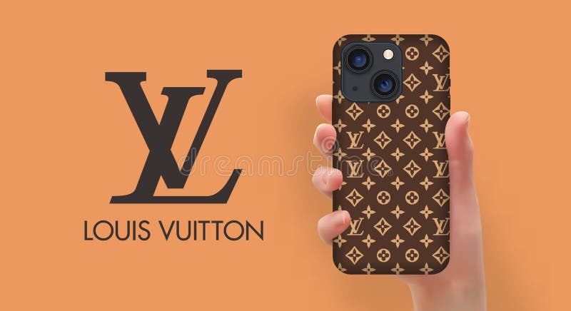 Una pintura digital de un logotipo de louis vuitton con flores en