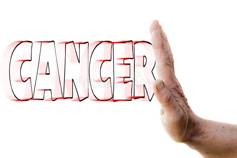 Mano de una mujer que para el cáncer foto de archivo Mano de una mujer que para el cáncer foto de archivo