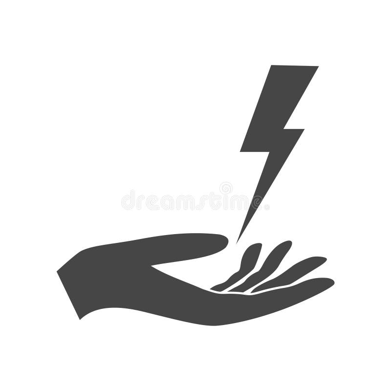 Mano que da un relámpago libre illustration Mano que da un relámpago libre illustration
