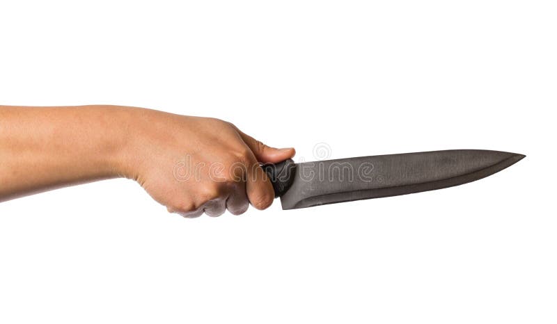 Mano que sostiene el cuchillo imagen de archivo Mano que sostiene el cuchillo imagen de archivo