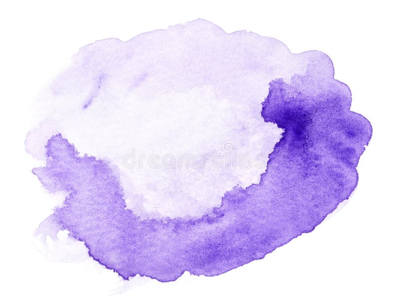 Mano violeta del chapoteo de la acuarela dibujada imagen de archivo Mano violeta del chapoteo de la acuarela dibujada imagen de archivo