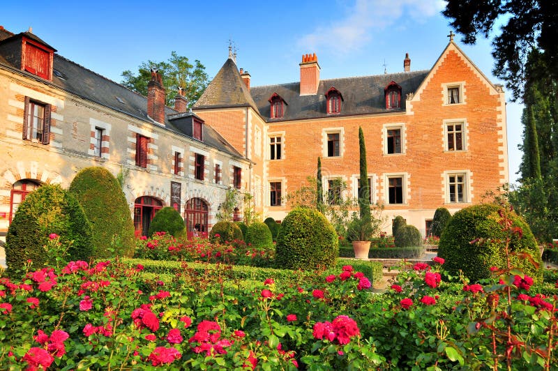 Manoir de Clos Luce à Amboise Leonardo da Vinci a vécu ici pendant les trois dernières années de sa vie et est mort, la France photos stock Manoir de Clos Luce à Amboise Leonardo da Vinci a vécu ici pendant les trois dernières années de sa vie et est mort, la France photos stock