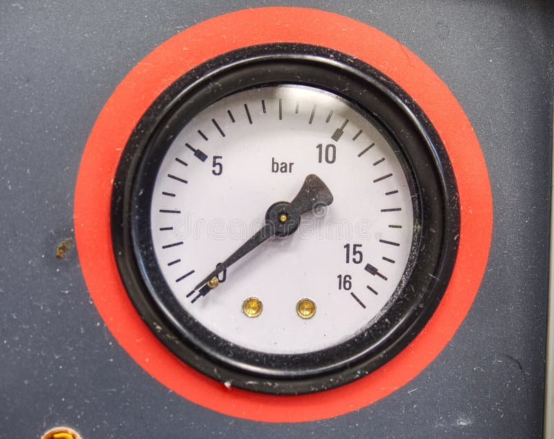 Manometer or Gauge for Measruing the Press Stock Image Image of