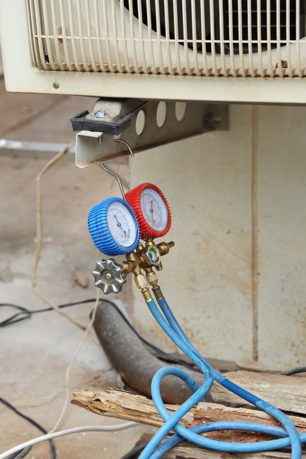 Air Conditioner Repair stock image. Image of central 31626561