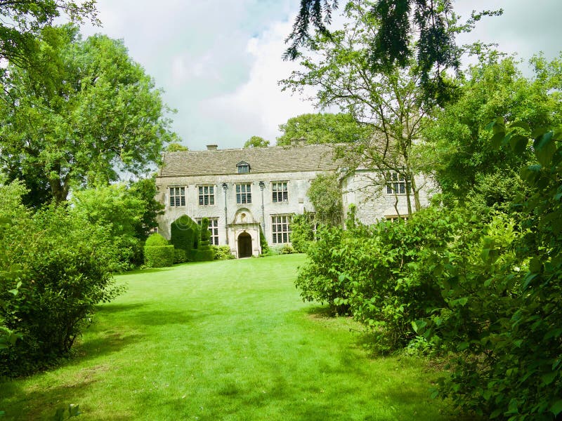 Manor house through the trees