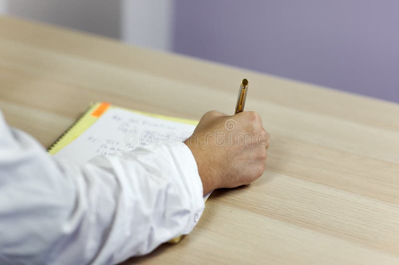 There pens on the table