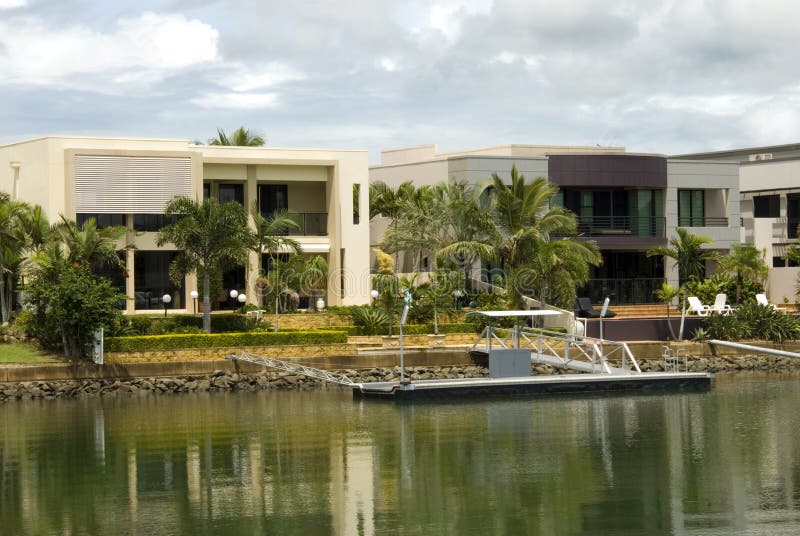 Canal Estate and Boat Harbour RiverLinks Estate Next To Coomera River