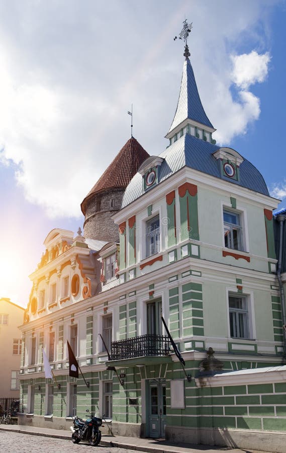 Mansion of 1902, now Tallinn House of cinema in the Old city, Tallinn. Estonia. Mansion of 1902, now Tallinn House of cinema in the Old city, Tallinn. Estonia.