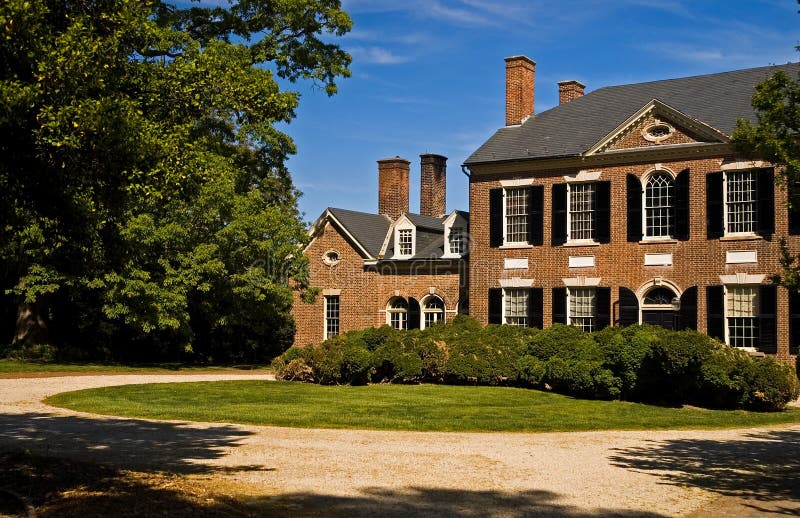 Mansión Virginia De Woodlawn Foto de archivo Imagen de influyente