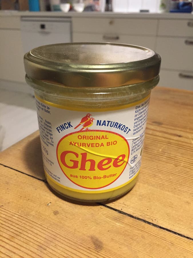 Manteiga Da Ghee De Ayurveda Bio Imagem de Stock Editorial Imagem de alimento, vitaminas