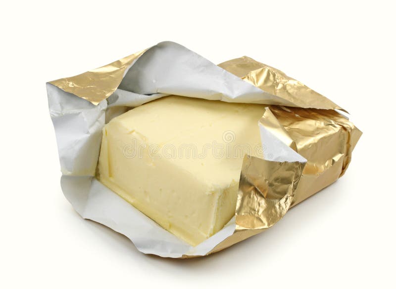 Manteiga na folha de ouro