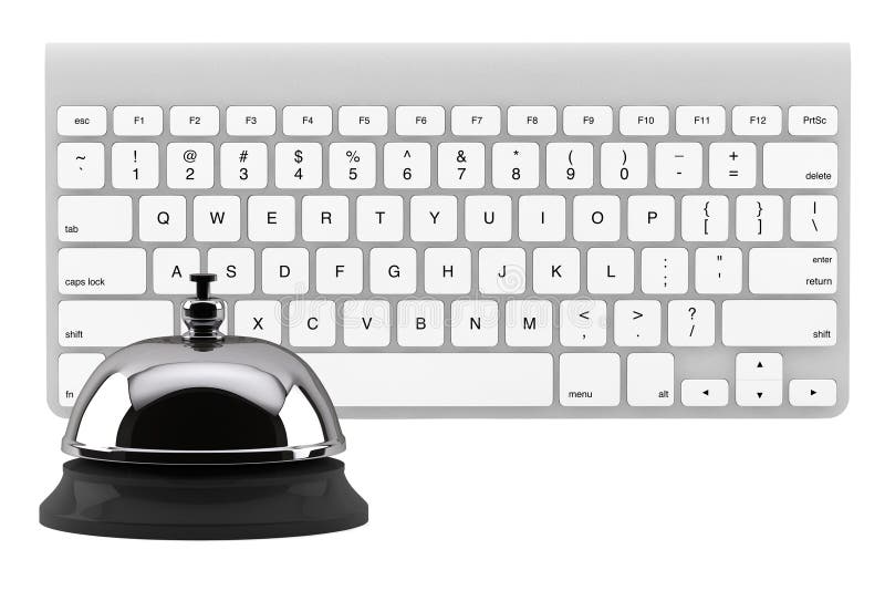 Mantenga el anillo de Bell con el teclado foto de archivo libre de regalías Mantenga el anillo de Bell con el teclado foto de archivo libre de regalías