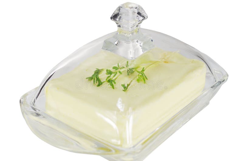 Mantequilla entera del bloque fotografía de archivo