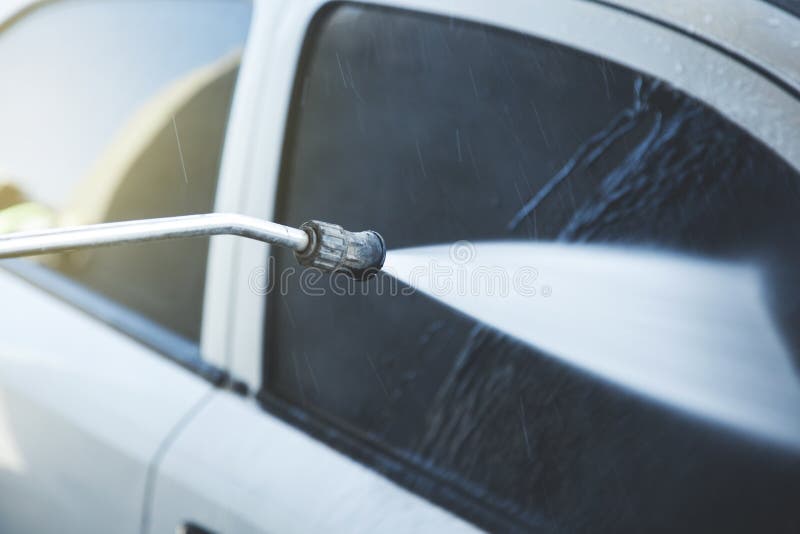 Manual car wash stock image. Image of garage, washer 146328155