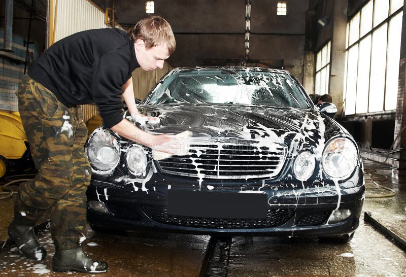 Manual car washing stock photo. Image of wash, washing 13919564