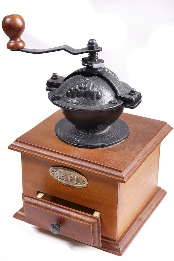 Manual Crank Coffee Grinder Stock Image Image of handle, antique 5553407