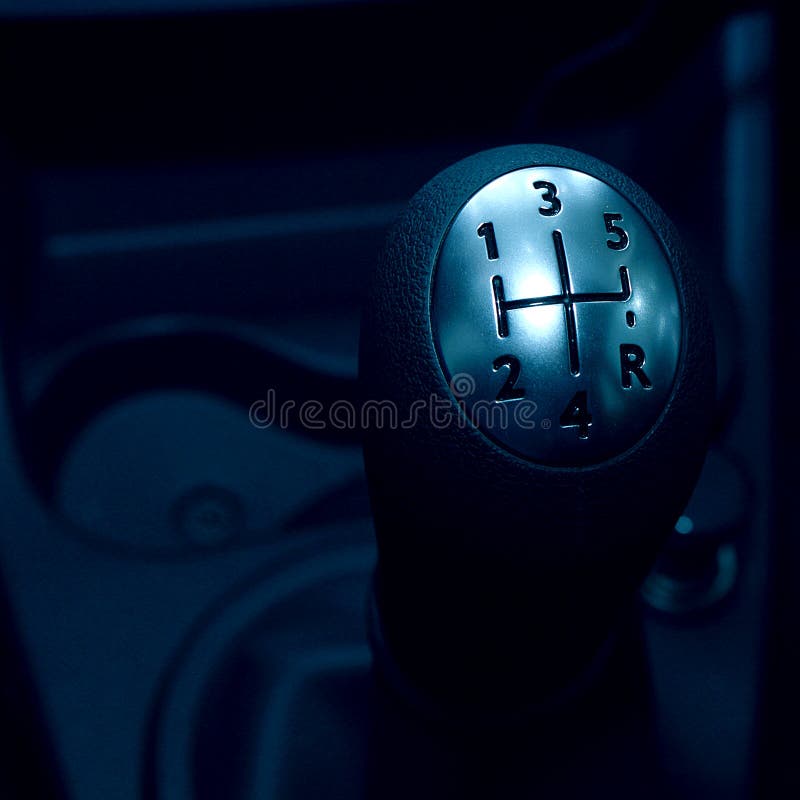 A manual lever gear car stock image. Image of forward 28869867