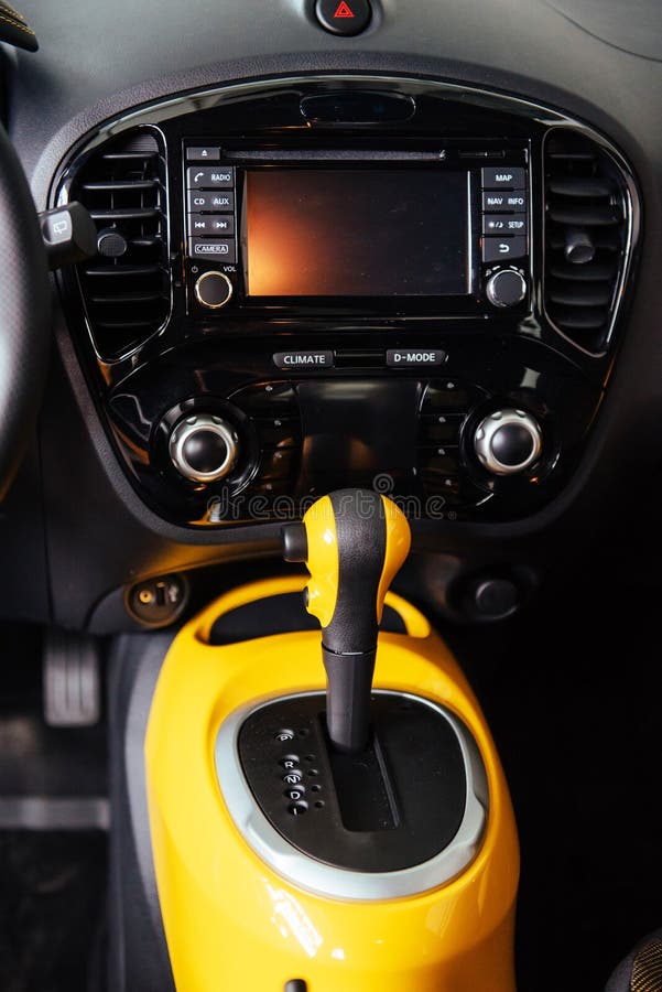 Manual shift of modern car stock image. Image of interior - 86257505