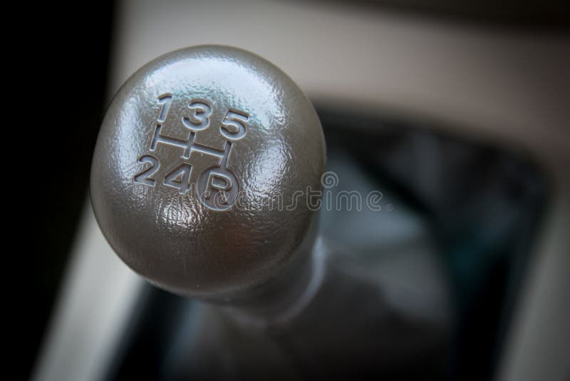 Manual Transmission Gear Shift. Stock Image - Image of control, move