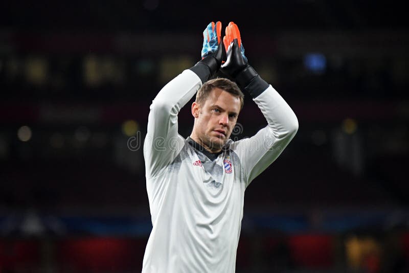 Londres Englândia Outubro 2019 Manuel Neuer Bayern Retratado Antes