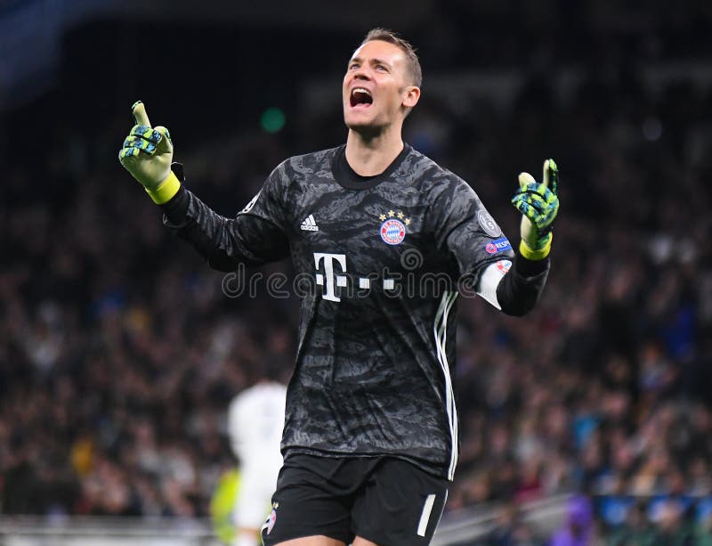 Londres Englândia Outubro 2019 Manuel Neuer Bayern Retratado Antes