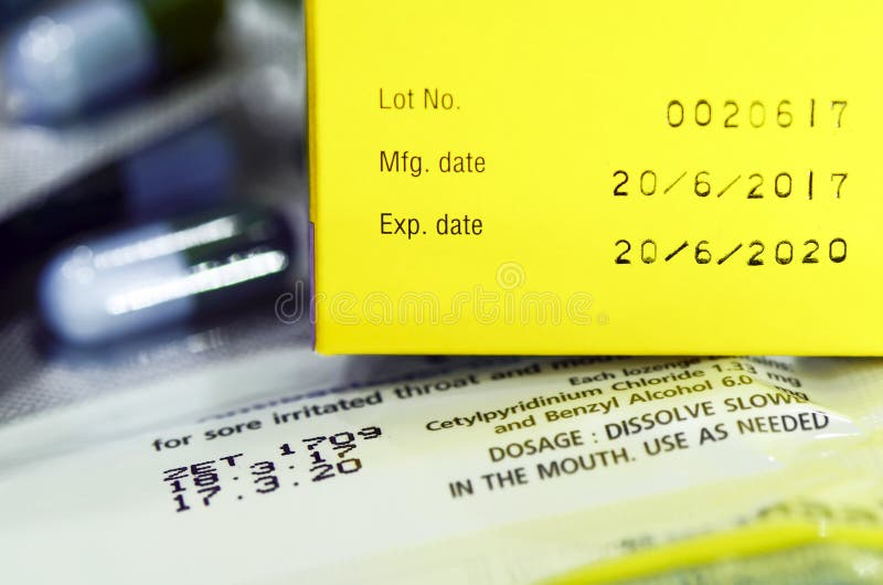 Manufacturing Date and Expiry Date. Stock Image Image of concept