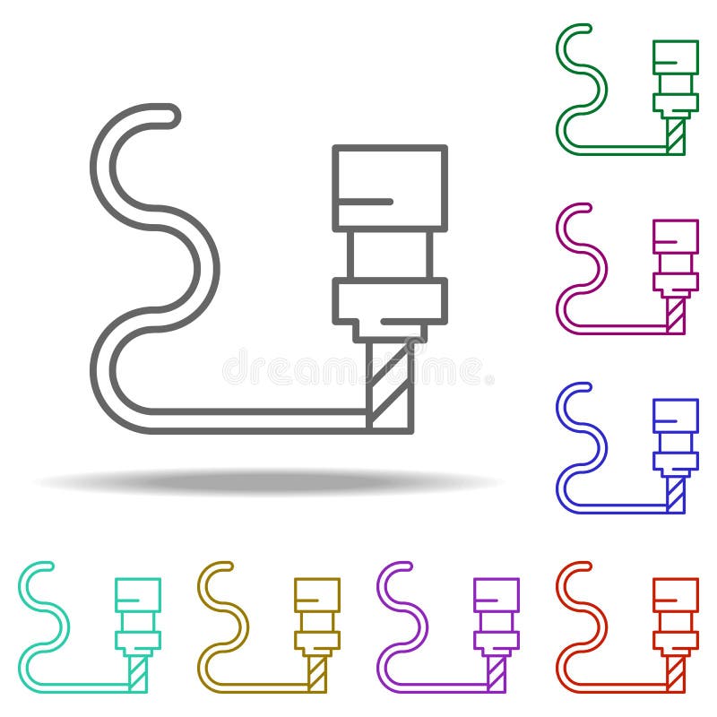 Manufacturing icon. Elements of Laser in multi color style icons. Simple icon for websites, web design, mobile app, info graphics royalty free illustration