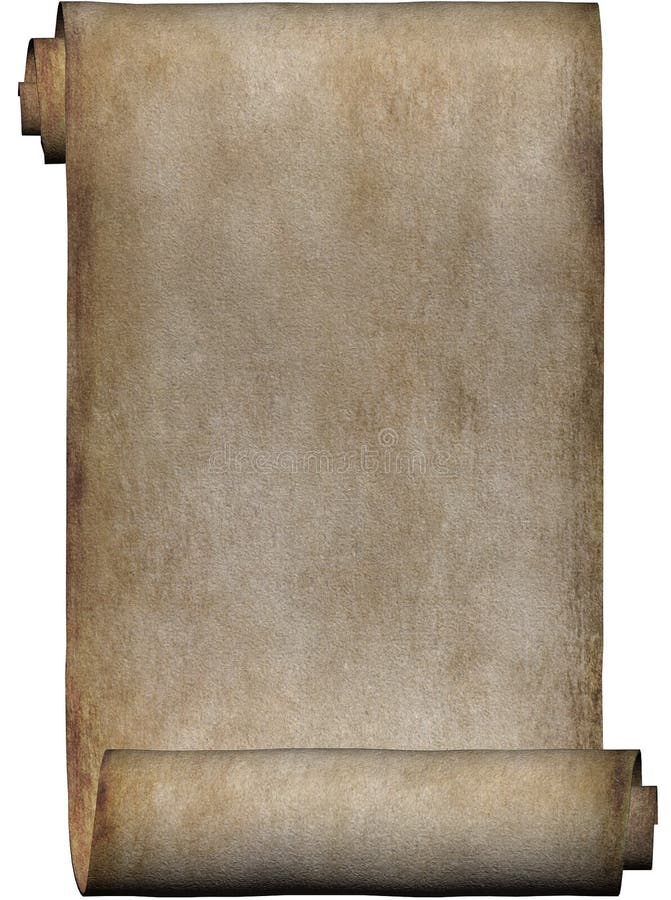 Manuscript, broodje van perkament vector illustratie Manuscript, broodje van perkament vector illustratie