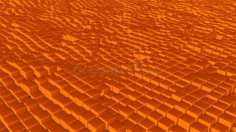 Many abstract cubes, optical Illusion, modern computer generated 3D rendering backdrop stock photos