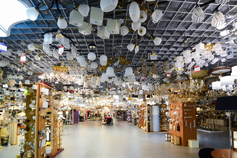 Many Beautiful Chandeliers Light Store Editorial Image Image of glass, home 51428600