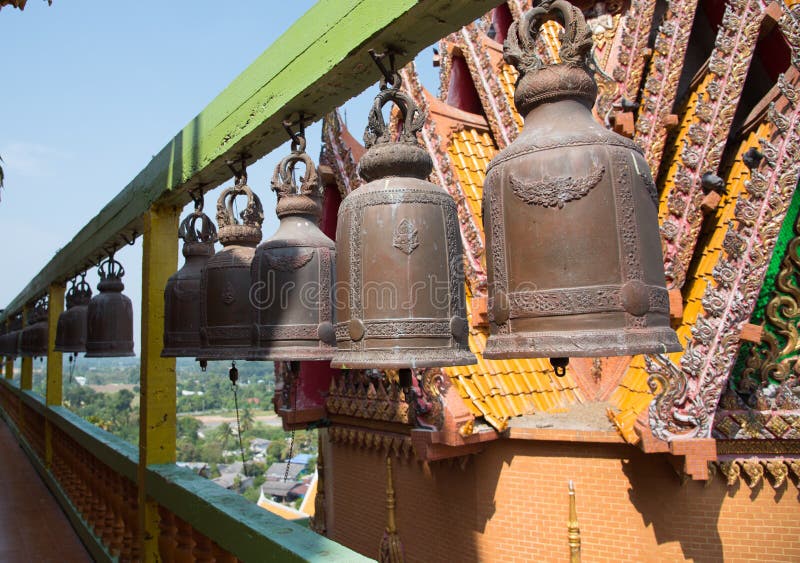 Many big bells in Temple editorial stock photo. Image of bell 82444308
