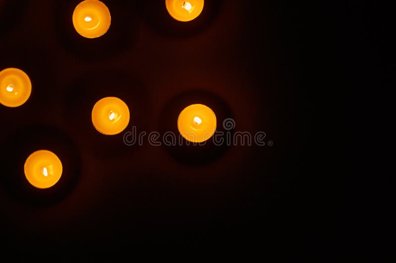 Circle of candles stock image. Image of bright, pentagram 112314631