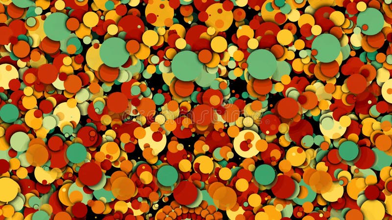 Many chaotic colorful circles, modern computer generated backdrop, 3D rendering. Many chaotic colorful circles, modern computer generated background, 3D royalty free illustration Many chaotic colorful circles, modern computer generated backdrop, 3D rendering. Many chaotic colorful circles, modern computer generated background, 3D royalty free illustration