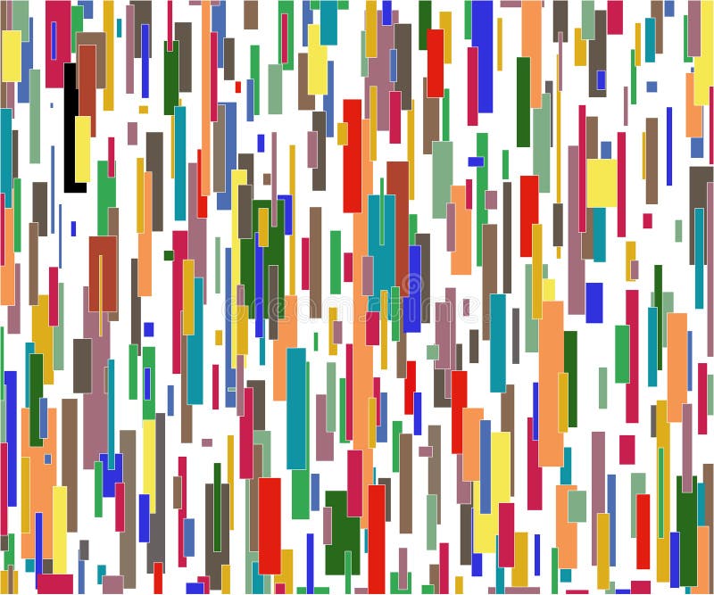 Many color lines stock illustration