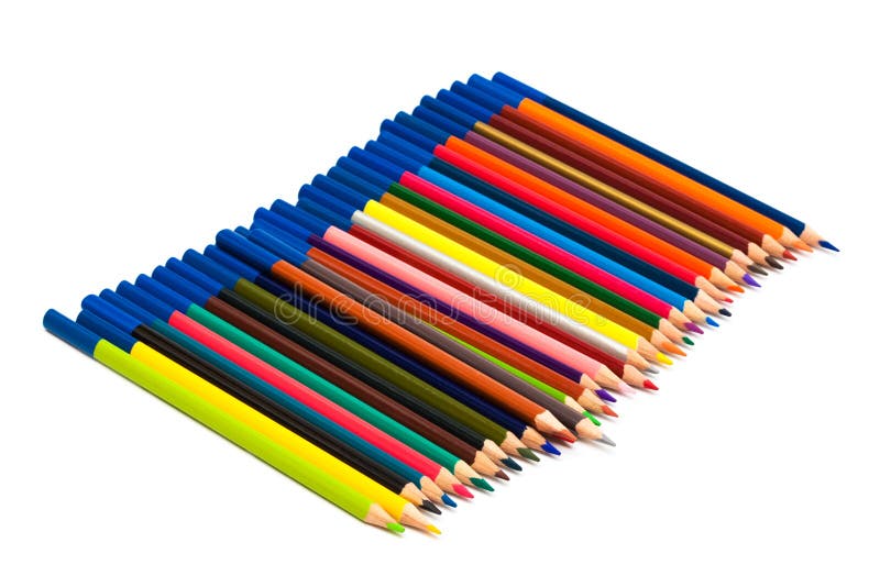 Many color pencils