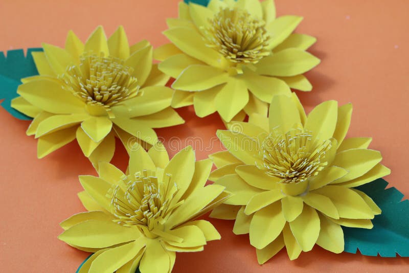 Many Colorful Paper Flowers on a Background with a Smooth Surface Stock  Image - Image of hobbies, hardwood: 64038083