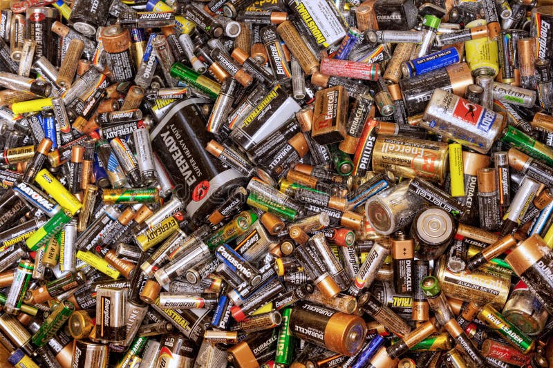Many dead batteries editorial image. Image of full, alkaline 35529270