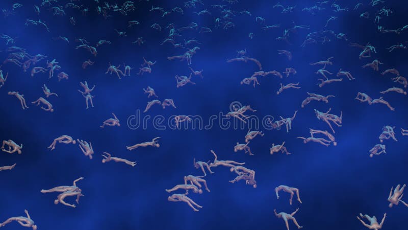 People floating in space. Cadavers, dead bodies in outer space. 3d  rendering Stock Photo - Alamy