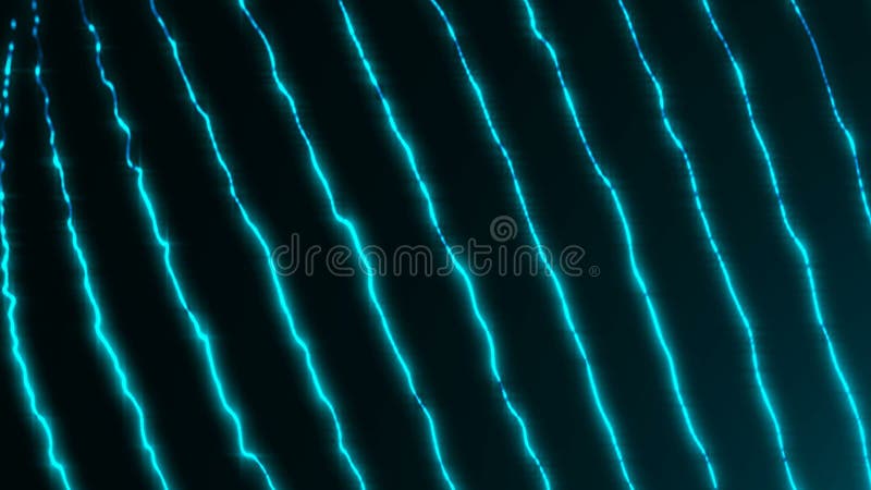 Many diagonal glow flicker strings, abstract computer generated backdrop, 3D rendering background vector illustration