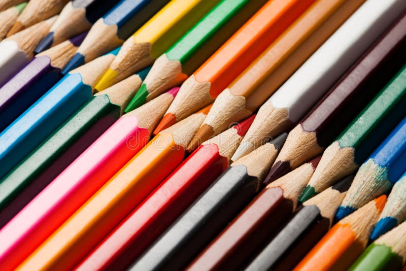 Many Different Colored Pencils Stock Photo Image of multicolored