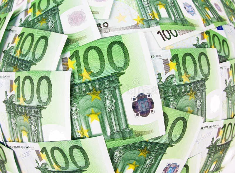 Many Euro Banknotes. Bank, finance.