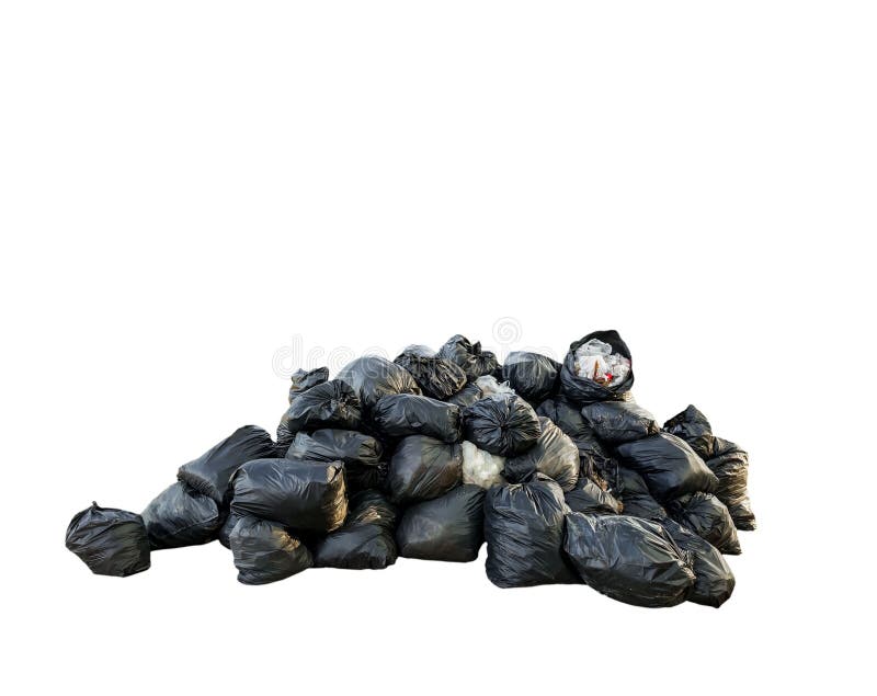 Many garbage bag stock photo Many garbage bag stock photo