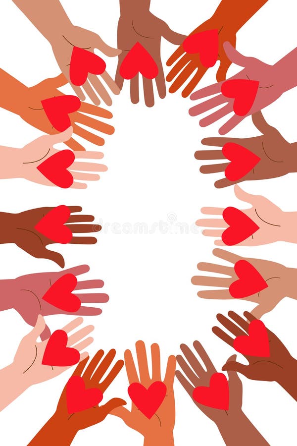 Many Hands Holding To Each Other Stock Illustrations – 6 Many Hands ...